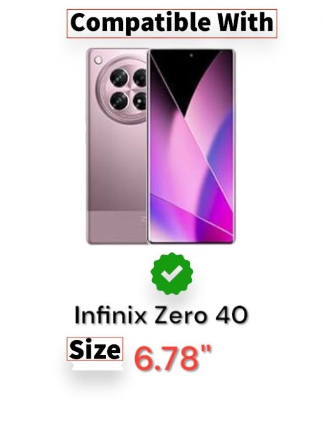 For Infinix Zero 40 Shockproof Silicone Back Defender Cover , Defender Corners and Semi Transparent Back Compatible With Infinix Zero 40 (6.78") (Clear) - Image 4