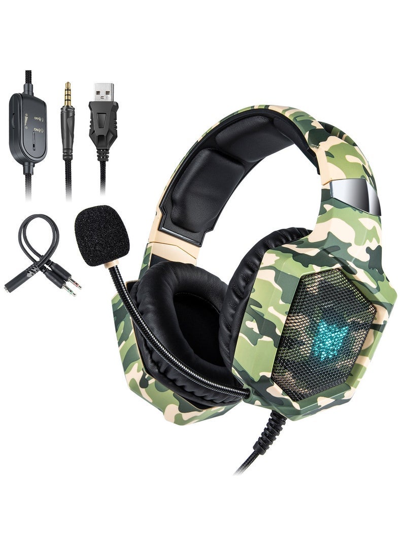 ELTRAZONE K8 Stereo Wired Over-Ear Gaming Headphones with Mic – Comfortable Noise-Cancelling Headset for PS4, PS5, Xbox One, Xbox Series X/S, Nintendo Switch, PC – High-Quality Sound, Clear Voice Communication, Adjustable Fit, Ideal for Gaming and Streaming  - Image 1