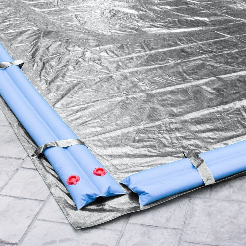 Robelle 16 x 24 ft Heavy Duty Silver Winter Pool Cover for Inground Pools, 5 ft Overlap (21 x 29 ft Cover Size), Solid 8 x 8 Scrim, 2.36 oz/yd2, 10-Year Warranty, Style: 551624R-ROBA - Image 3
