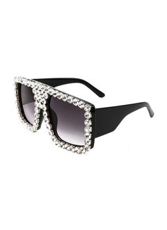 FEISEDY Oversized Square Sunglasses For Women With Sparkling Rhinestone Thick Shield Sun Glasses B2916  - Image 2