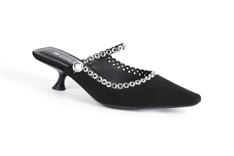 Cuple  Ladies Slip-On Mules embellished for Women | Best Price UAE
