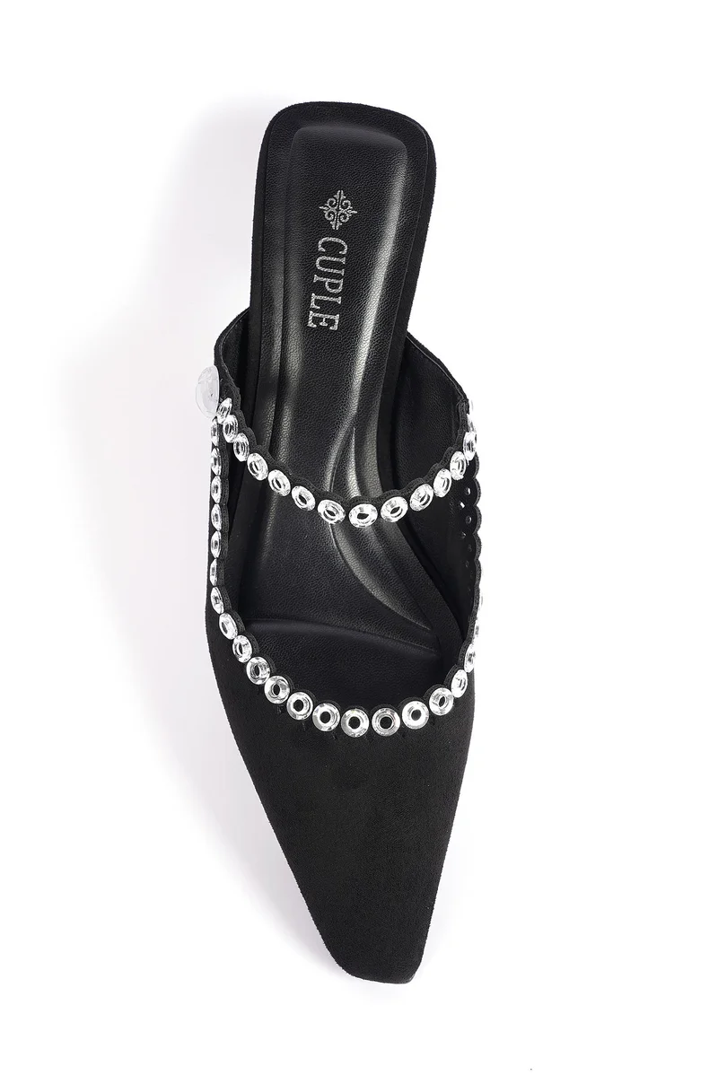 Cuple  Ladies Slip-On Mules embellished for Women | Best Price UAE