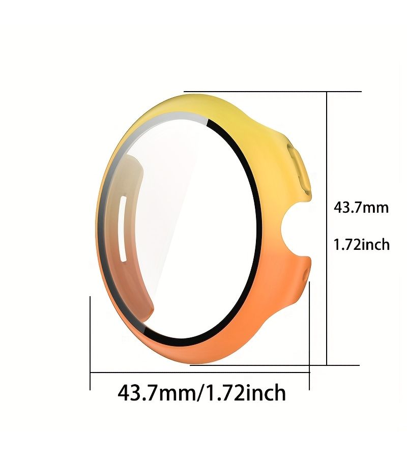 Suitable Google Pixel Watch 3 Protective Case Anti Fall Cover 45mm White Shell Film Integrated High Definition Glass Anti Scratch Ultra Thin Touch Sensitive Easy to Install Unisex - Image 2