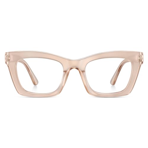 resjok Reading Glasses for Women - Fashion Blue Light Blocking Readers wiht Spring Hinge Anti Eyestrain Eyeglasses (Champ, 1.5x) - Image 1