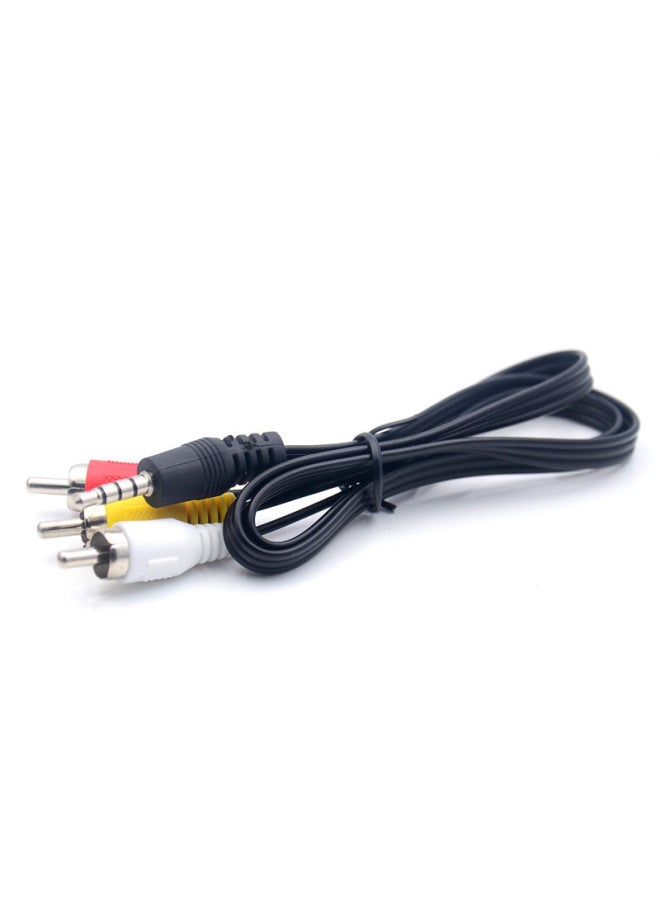 Three-in-one Set-top Box AV Line 3.5mm Digital Audio Line Aux Video Adapter Line 1 Meter 0.65 Meters 1.5 Meters-Length:0.65 M  - Image 2