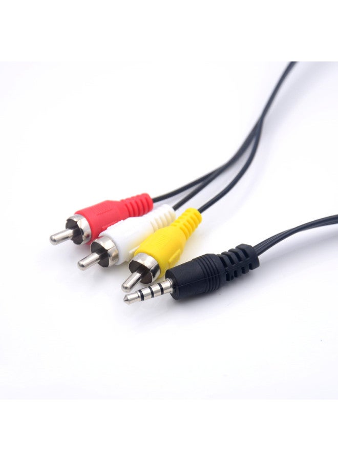 Three-in-one Set-top Box AV Line 3.5mm Digital Audio Line Aux Video Adapter Line 1 Meter 0.65 Meters 1.5 Meters-Length:0.65 M  - Image 4
