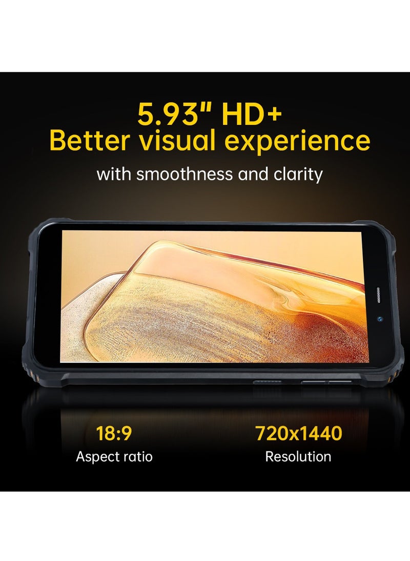 Oukitel - Rugged Phone WP20 5.93" HD+ IPS Touch Screen 4GB RAM 32GB ROM Dual SIM 4G Network Android 12.0 6300mAh Battery 20MP Main Camera Quad-Core with Power Bank Function - Image 1