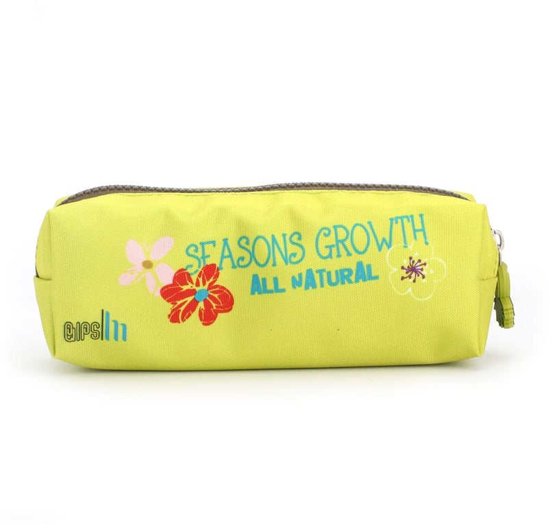 QIPS Rectangular Shaped Zip Closure Printed Pencil Bag (Beach Fruits) - Image 3
