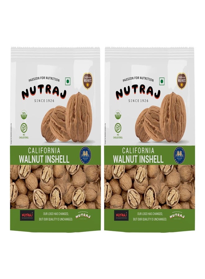 Nutraj California Walnut Inshell 2Kg (1kg x 2) Pouch | Akhrot | Dry Fruits | Nuts | Grocery Items. - Image 1