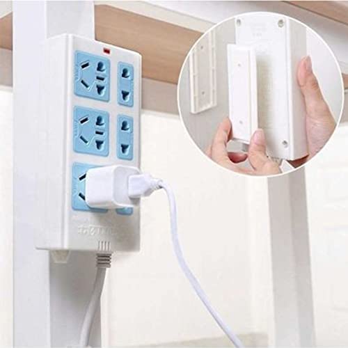 DHRUSIMI 2 Pcs Power Strip Holder,Self Adhesive Fixator,Power Bar Holder Can Be Used in Tissue Boxes, WiFi Routers,Remote Controls.Suitable for Kitchen,Bathroom and All Aspects of Home Organization - Image 3