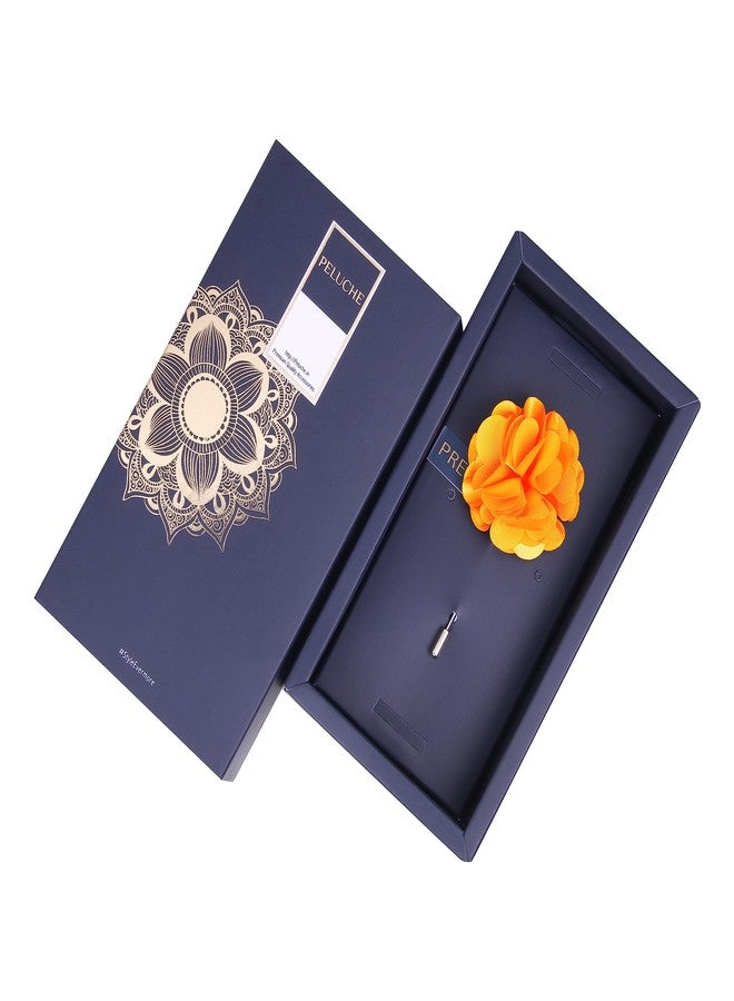 Peluche Ornamental Treat - Yellow Colored Brooch/Lapel Pin for Men - Image 5