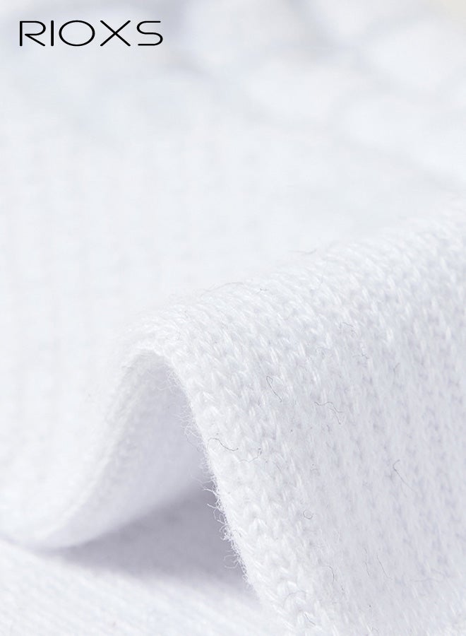 ريوكس ٦ أزواج من الجوارب الرياضية للكاحل، جوارب رياضية شبكية مسامية للرجال، جوارب ناعمة ماصة للرطوبة، منخفضة القطع، مناسبة للجري الرياضي والسفر، ألوانها أسود + رمادي + أبيض. - Image 5