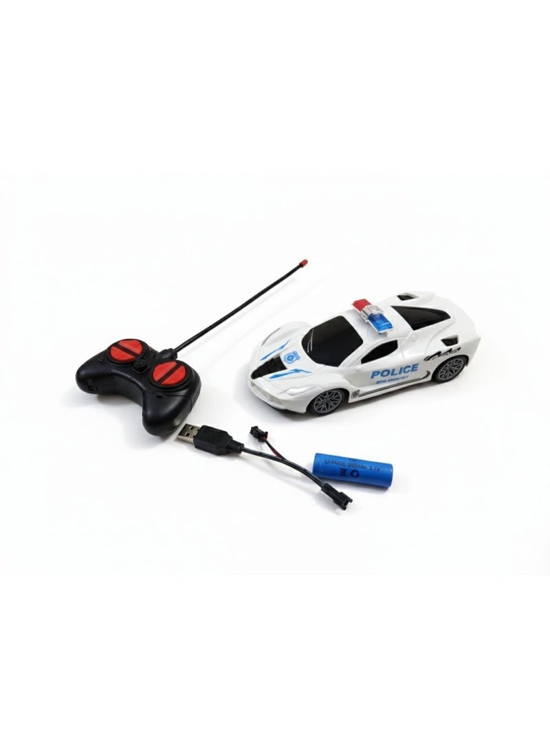 Remote Control Police Racing Car for Kids | RC Sports Car with Forward & Backward Movement and Lights - Image 1