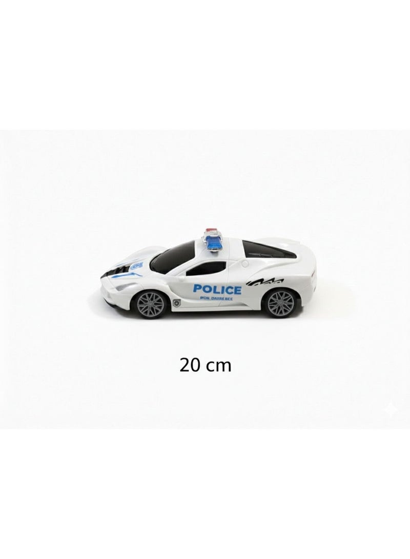 Remote Control Police Racing Car for Kids | RC Sports Car with Forward & Backward Movement and Lights - Image 2