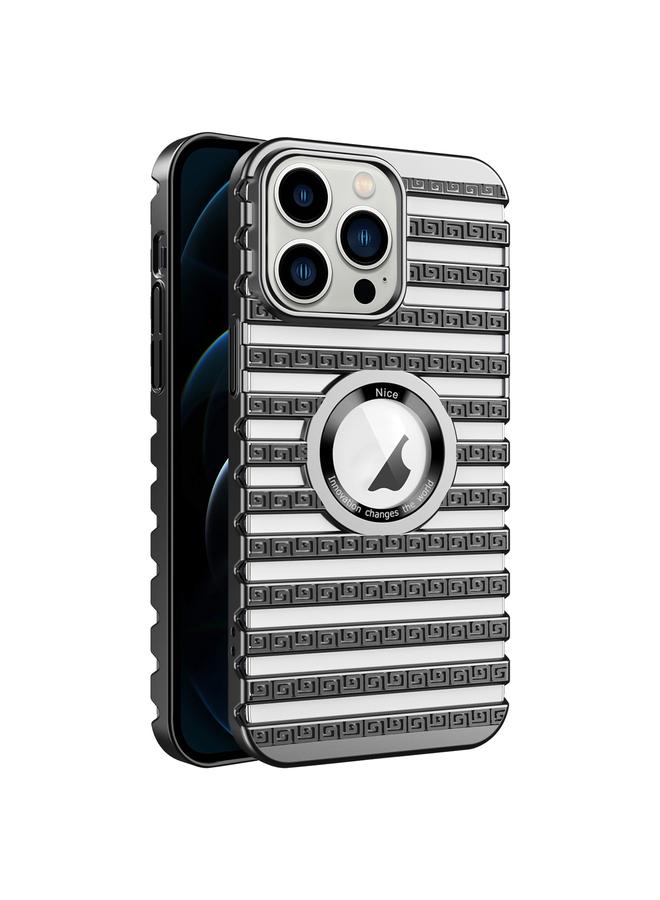 S-TOP Case For iPhone 12 Pro Max Cooling Ladder Electroplated Hollow Phone Case - Image 1