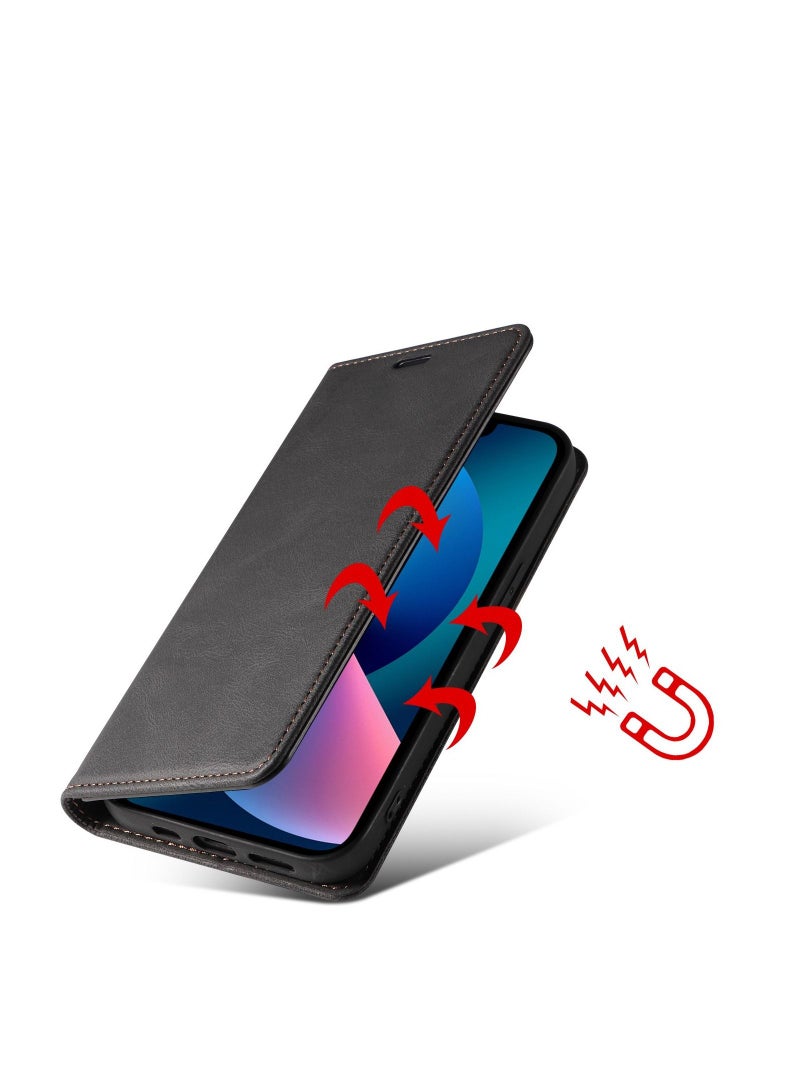 Loquat Suitable For iPhone Solid Color Flip Type Anti-fall Mobile Phone  Case - Image 2