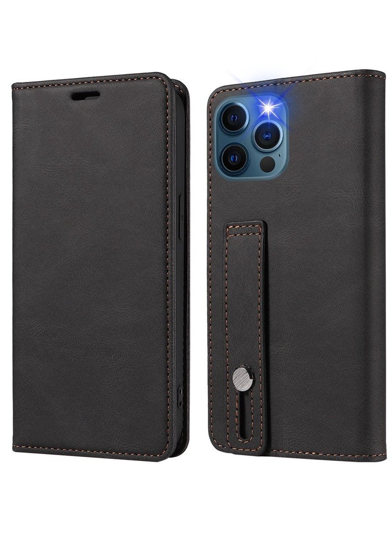 Loquat Suitable For iPhone Solid Color Flip Type Anti-fall Mobile Phone  Case - Image 1