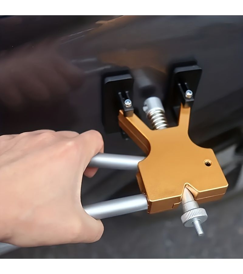 Paintless Dent Repair Kit Yellow Set Car Dent Puller Tabs Removal Tool - Image 4