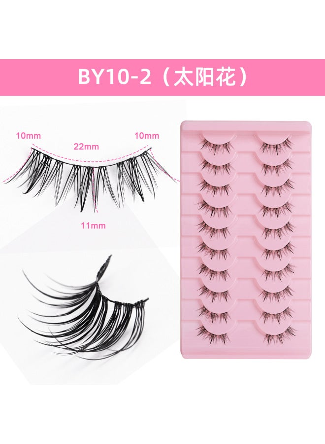 10 Pairs Of Hard-stemmed False Eyelashes That Can Be Used To Create Thick European And American Style Eyelashes, Whole Cers For Stage Makeup, And Are Specifically For Makeup Artists