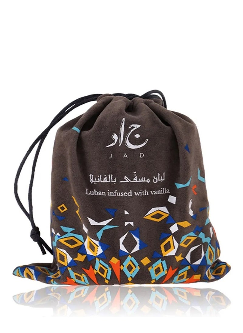 jad - Jad Luban Infused with Vanilla Bakhoor Incense (80 grams) The smell quickly spreads and long-lasting scent - The perfect gift & gifts for all. home fragrance made in the UAE - ORIGINAL 100% - Image 1