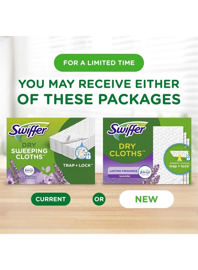 Swiffer Sweeper Dry Sweeping Pad, Multi Surface Refills for Dusters Floor Mop with Febreze Lavender Scent, 52 Count - Image 2