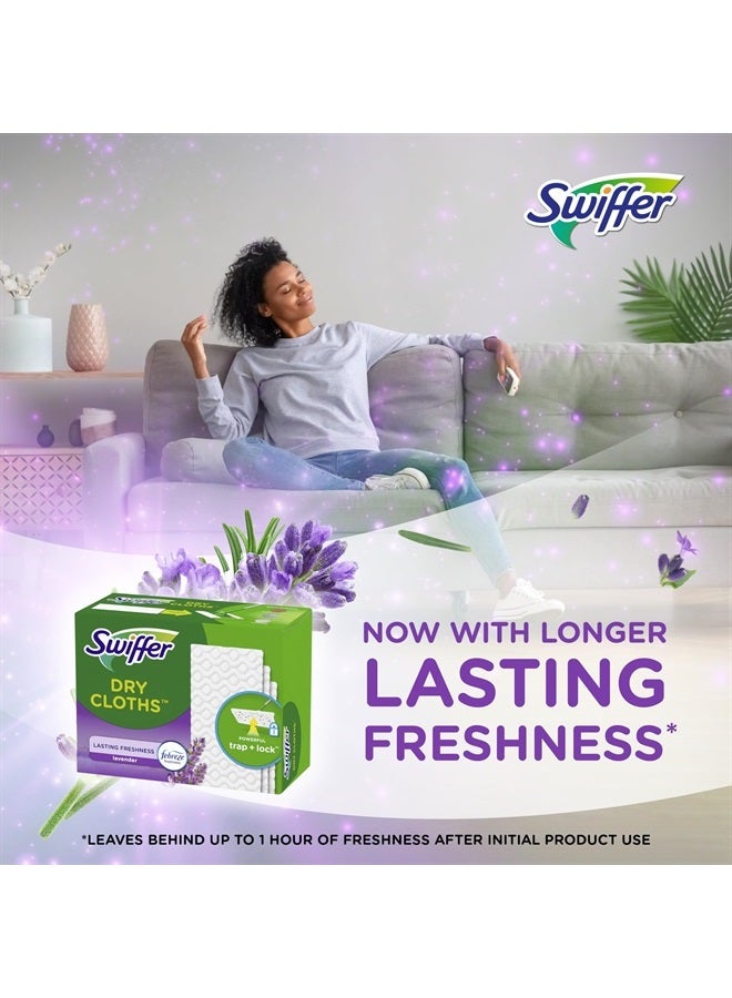 Swiffer Sweeper Dry Sweeping Pad, Multi Surface Refills for Dusters Floor Mop with Febreze Lavender Scent, 52 Count - Image 5