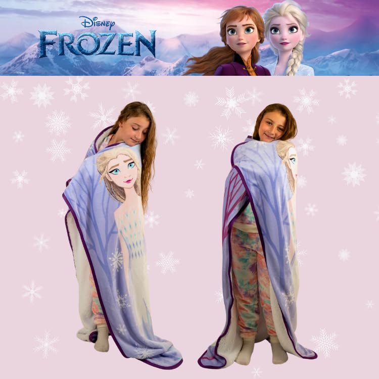 Franco Disney Frozen 2 Kids Bedding Soft Plush Sherpa Blanket Throw, 50 in x 60 in, (Officially Licensed Product) - Image 4