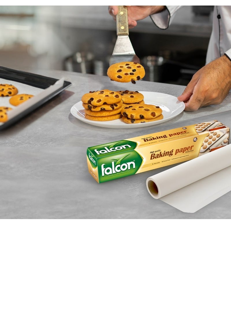 Falconpack - FALCON BAKING PAPER 10 M X 30 CM Pack of 2 - Image 1