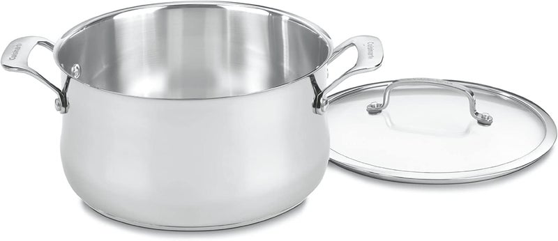 Cuisinart Contour Stainless 6Quart Saucepot with Glass Cover - Image 2