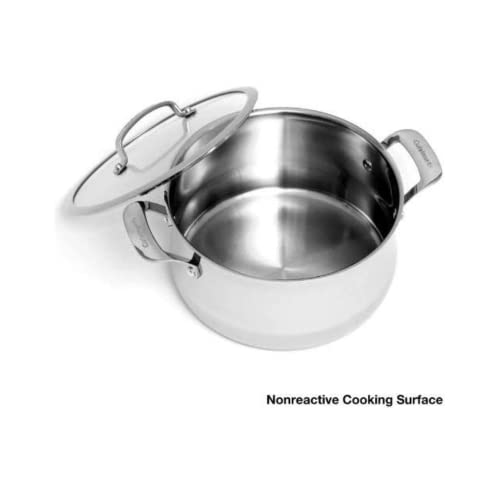 Cuisinart Contour Stainless 6Quart Saucepot with Glass Cover - Image 3