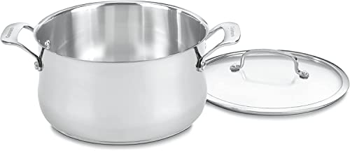 Cuisinart Contour Stainless 6Quart Saucepot with Glass Cover - Image 1