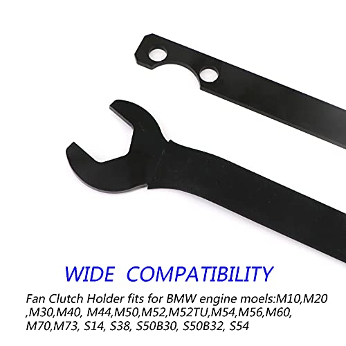 Dokili 36mm x 32mm Fan Clutch Nut Wrench, 2 Pieces Fan Clutch Wrench Set, Water Pump Holder Removal Tool Fits for BMW - Image 2