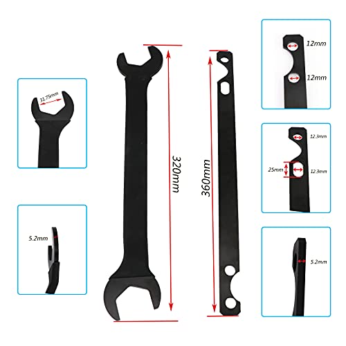 Dokili 36mm x 32mm Fan Clutch Nut Wrench, 2 Pieces Fan Clutch Wrench Set, Water Pump Holder Removal Tool Fits for BMW - Image 5