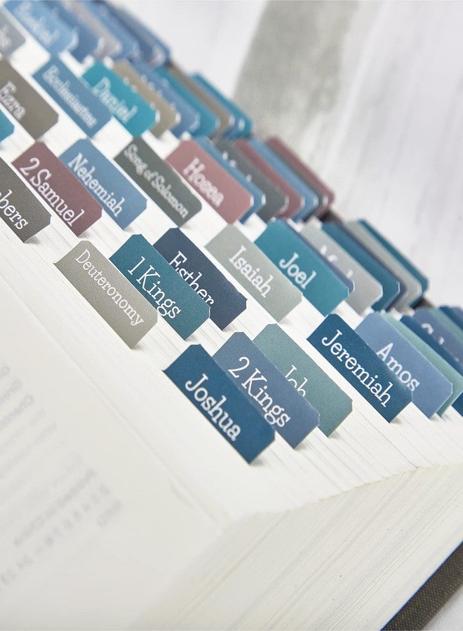 BRYTEFY Earthy Blue Bible Tabs for Women and Men, Large Print Laminated Bible Tabs, Easy to Read, Easy to Apply, Bible Journaling Tabs - Image 5