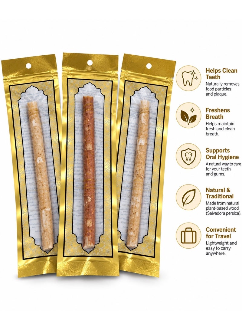 Natural Miswak Stick – Vacuum Packed Oral Care Stick - Image 1