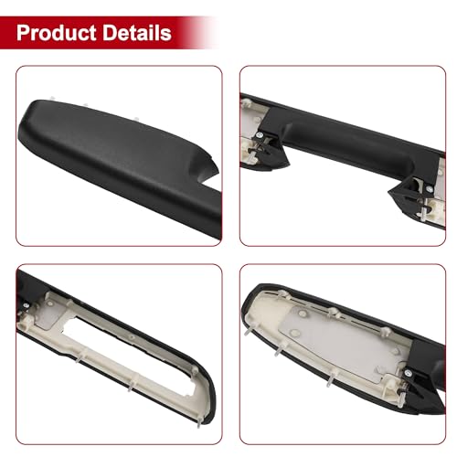 Jetuplusllc Front Driver Side Armrest Repair with Door Release Handle Above Armrest (27 inch) 80994 Compatible with Select Chevrolet/GMC Models, Black (OE Repair Solution) - Image 2