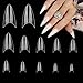 simarro 500 Pcs Short Nail Tips Almond Half Cover Nail Tips Nail Extensions Transparent Gel Nails for Nail Technicians Beginners DIY Practice Art Design at Home - Image 2
