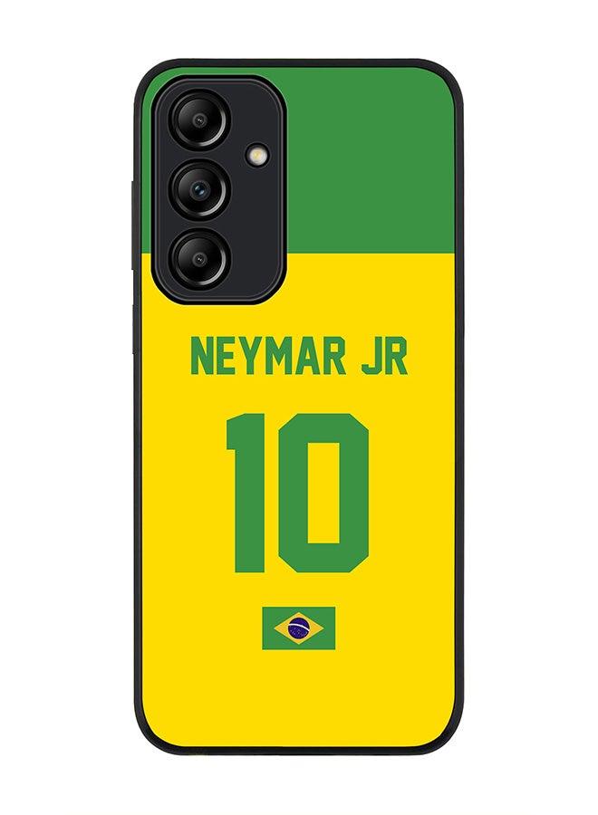 Stylizedd Rugged Black Edge Case for Samsung Galaxy A55, Slim fit Case Thin Cover -  Football Team - Brazil, Player Name - Neymar Jr - Image 1