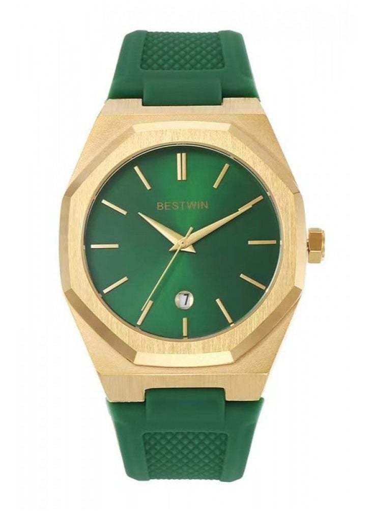 Bestwin Similar to D1 MILANO Green Rubber - Golden Frame 