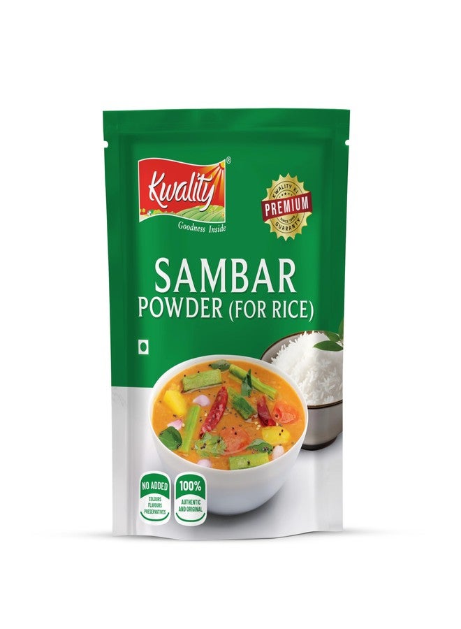 Kwality Sambar Powder for Rice - Authentic South Indian Spice Mix, Perfect for Flavorful Sambar and Rice Dishes 100g (Pack of 1) - Image 1