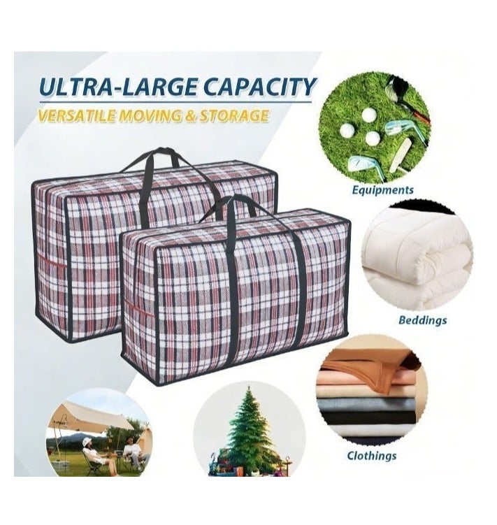 BESTPEAK 3 Pack Storage Bags Extra Large Moving Bags,Strong Storage Laundry Bags – Big Moving/Shopping Bags with Zipper & Handles - Reusable Storage Zip Bag, Extra Large Heavy Duty Nylon Organizer Bags for Quilts Blankets Pillows Cloths  Dimensions: 90*50*30 - Image 5