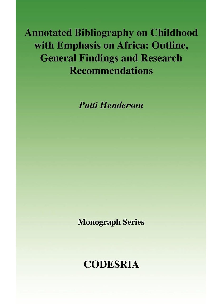 Annotated Bibliography Childhooh  - Image 1