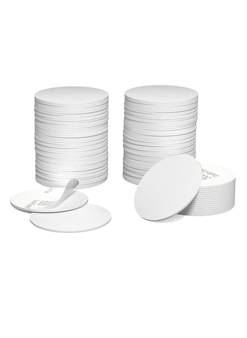 50 Pieces 215 NFC Card Tag Blank White PVC Card NFC Coin Cards Compatible with Tagmo and NFC Enabled Mobile Phones and Devices Round 25 mm 1 Inch - Image 1