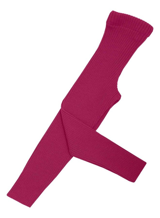 Ecoable Kids Thermal Bottoms: Baby Winter Leggings Pants, Organic Merino Wool (EU 62-68/3-6 Months, Berry) - Image 5