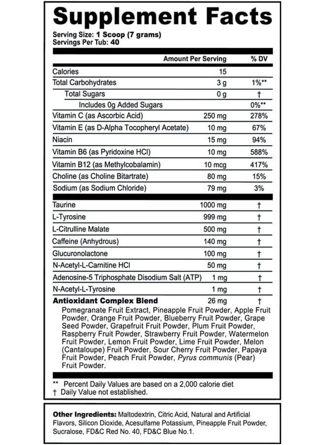 G Fuel - Binding Of Isaac Brimstone Cranraspberry Gamechanging Elite Energy Powder Sharpens Mental Focus And Cognitive Function Zero Sugar Supports Immunity And Enhances Mood 9.8 Oz (40 Servings) - Image 1