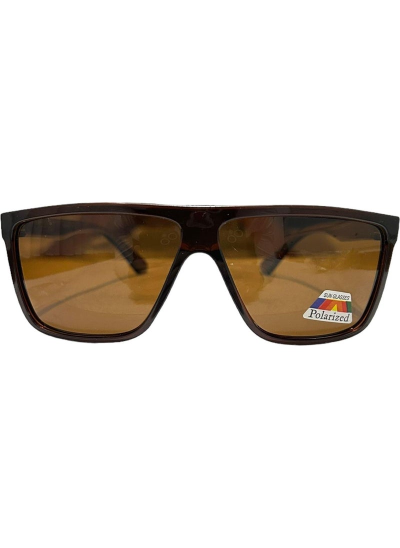 Silvio Monetti Brown Matte UV400 Men's Sunglasses 615310  - Image 1