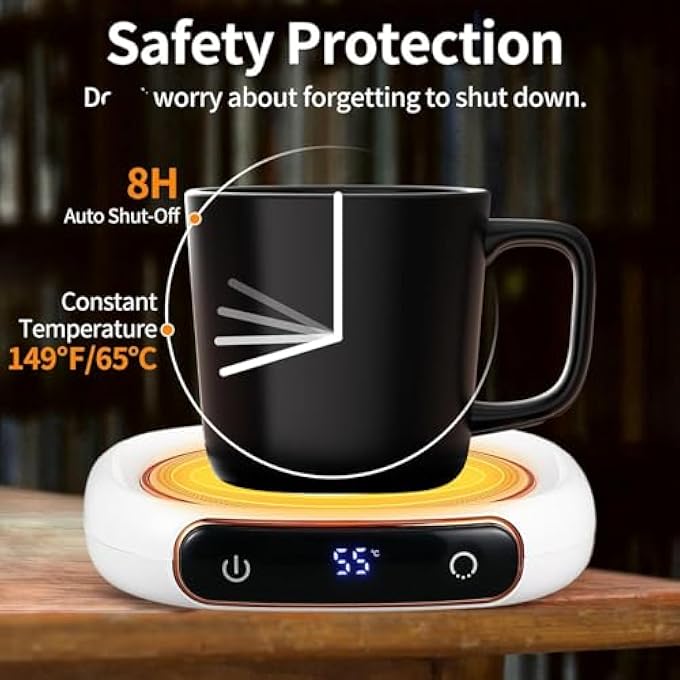 Masroo Coffee Mug Warmer Cup Warmer For Desk With Auto Shut Off 3 Temp Settings Mug Warmer For Coffee Beverage Milk Tea Coffee Warmer Plate In Your Home  Office - Image 3