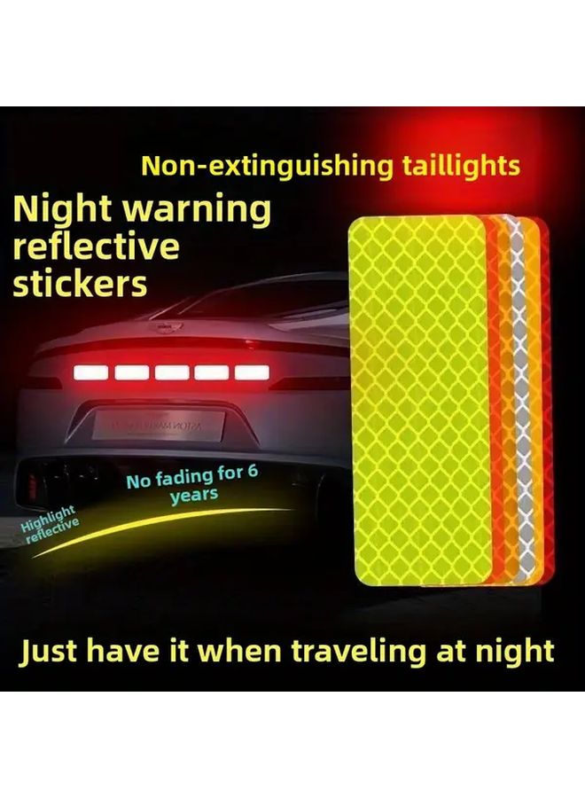 Arrow Yellow Reflective Safety Stickers 24 Pack High Visibility Waterproof Decals - Image 4
