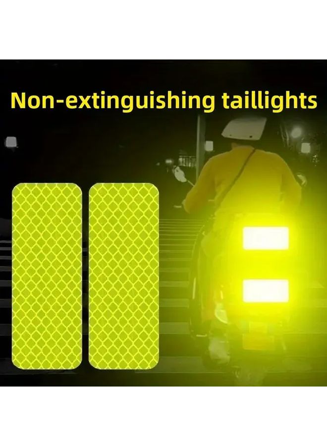 Arrow Yellow Reflective Safety Stickers 24 Pack High Visibility Waterproof Decals - Image 3