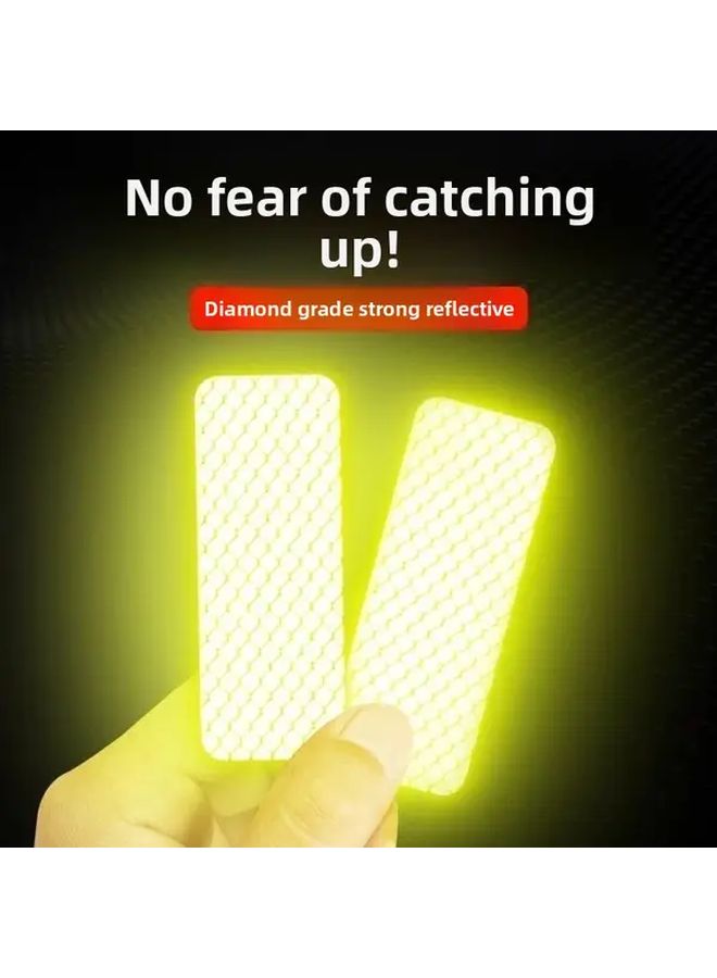 Arrow Yellow Reflective Safety Stickers 24 Pack High Visibility Waterproof Decals - Image 2